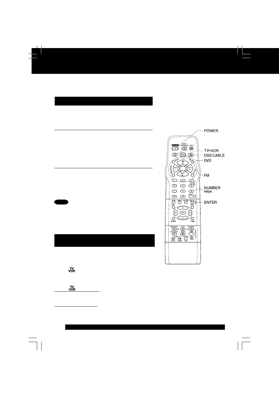 Advanced operation, Cable box universal remote control feature | Panasonic PV DM2092 User Manual | Page 32 / 76