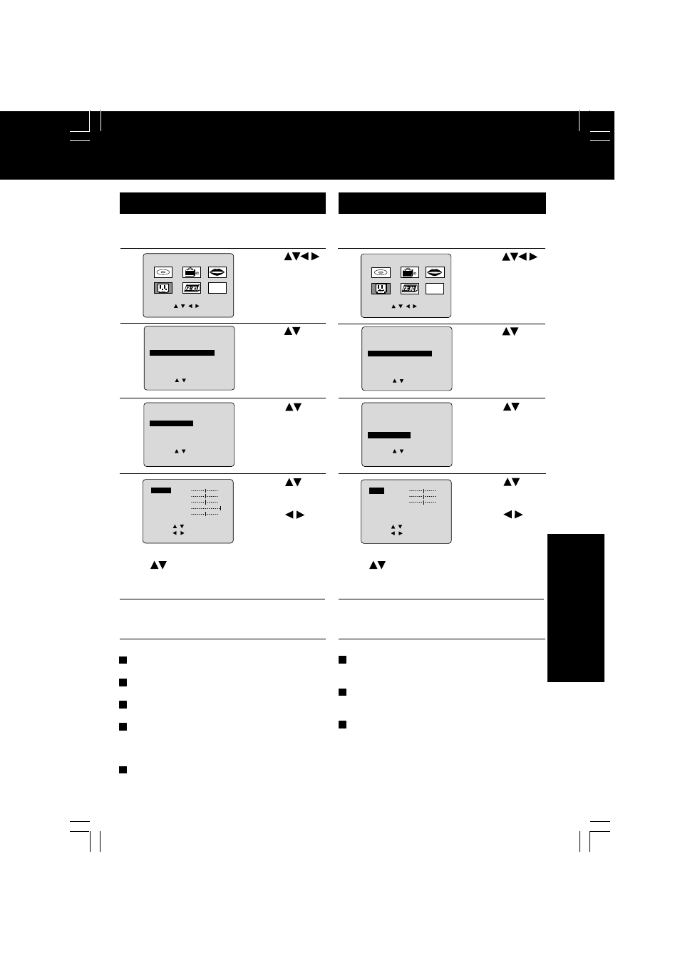 Video / audio adjustment, Audio adjustment video adjustment | Panasonic PV DM2092 User Manual | Page 47 / 76