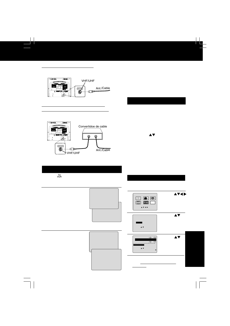 Spanish quick use guide, Guía para rápida consulta | Panasonic PV DM2092 User Manual | Page 65 / 76