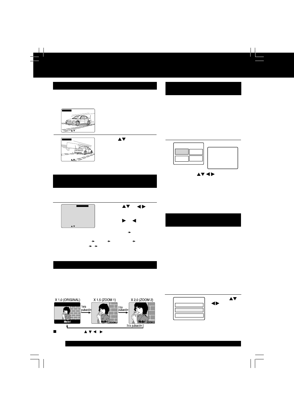 Spanish quick use guide, Guía para rápida consulta, Dogs | Utilización de un menú de títulos [dvd solamente, Utilización de un menu de dvd [dvd solamente | Panasonic PV DM2092 User Manual | Page 68 / 76