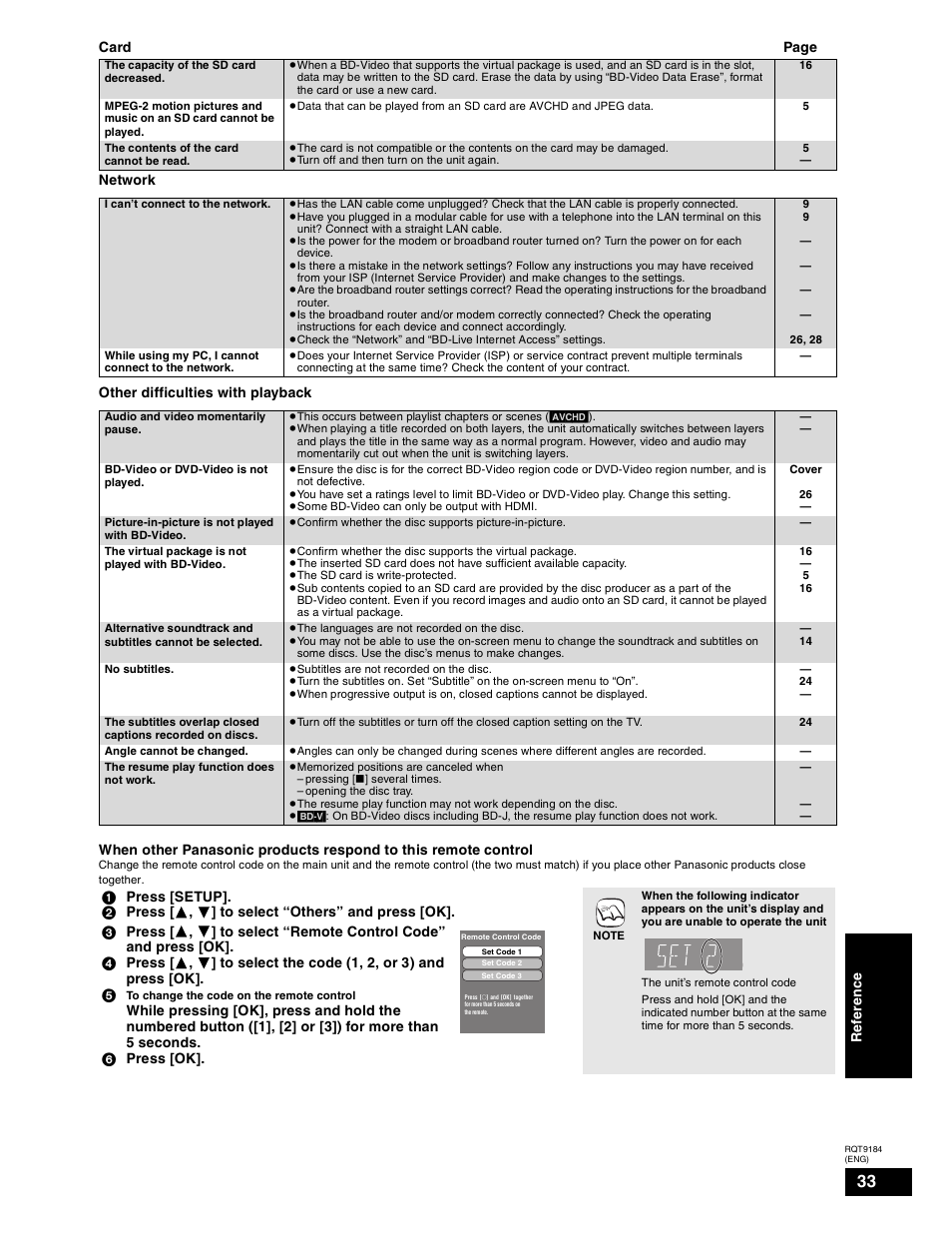 Panasonic DMP-BD50 User Manual | Page 33 / 50
