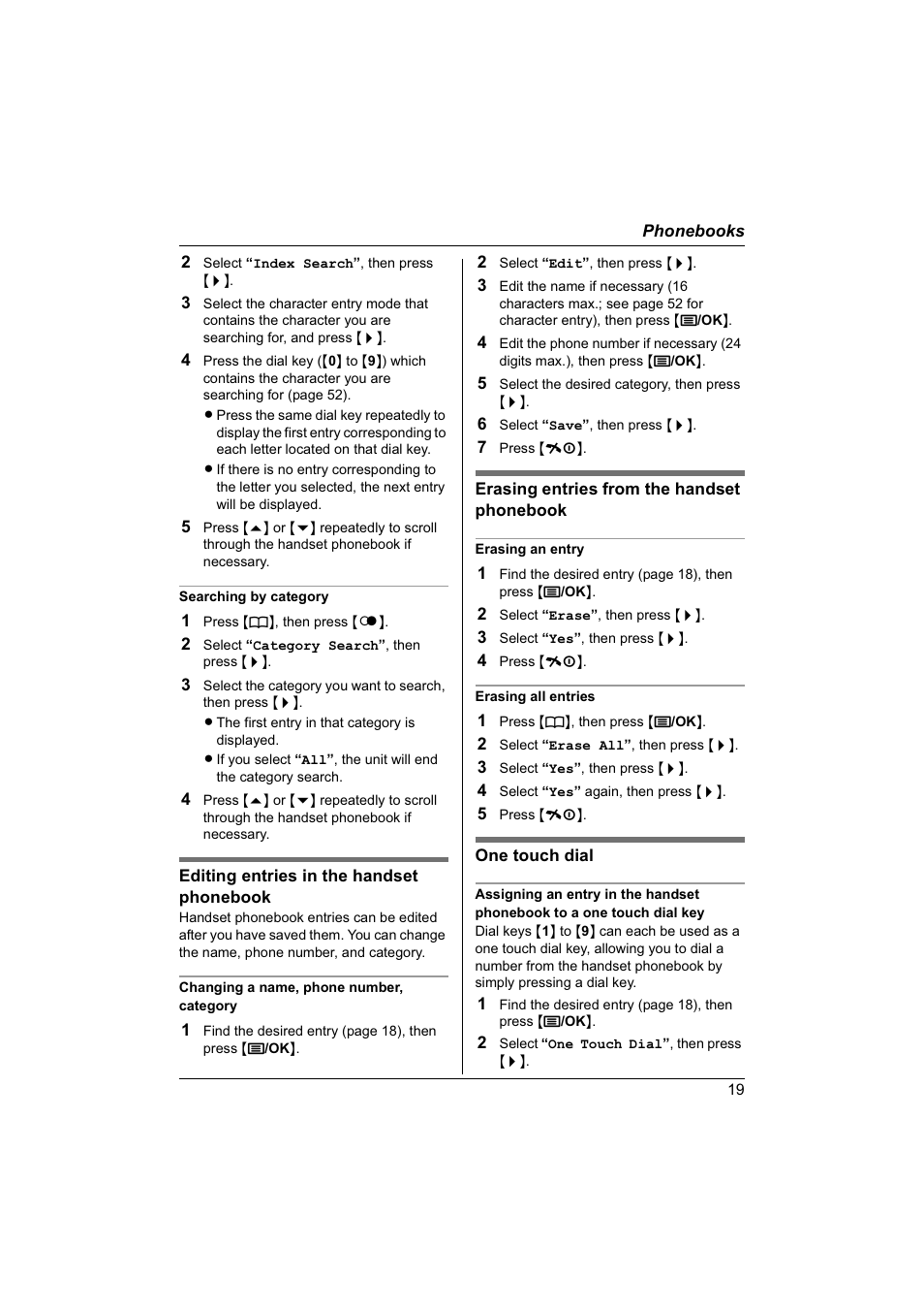 Panasonic KX-TG1840NZ User Manual | Page 19 / 61