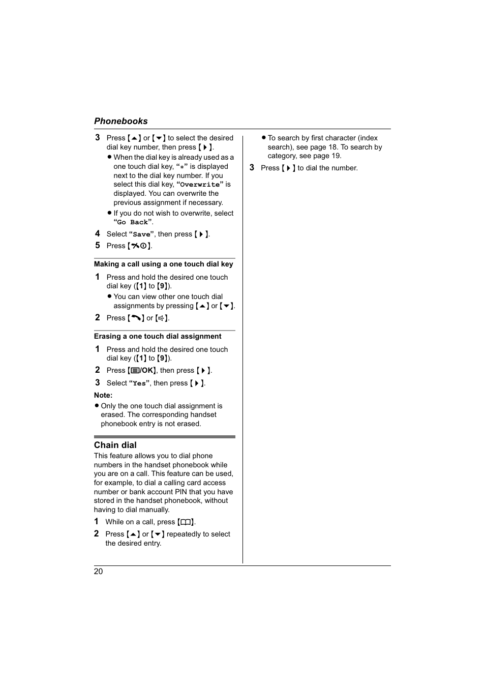 Panasonic KX-TG1840NZ User Manual | Page 20 / 61