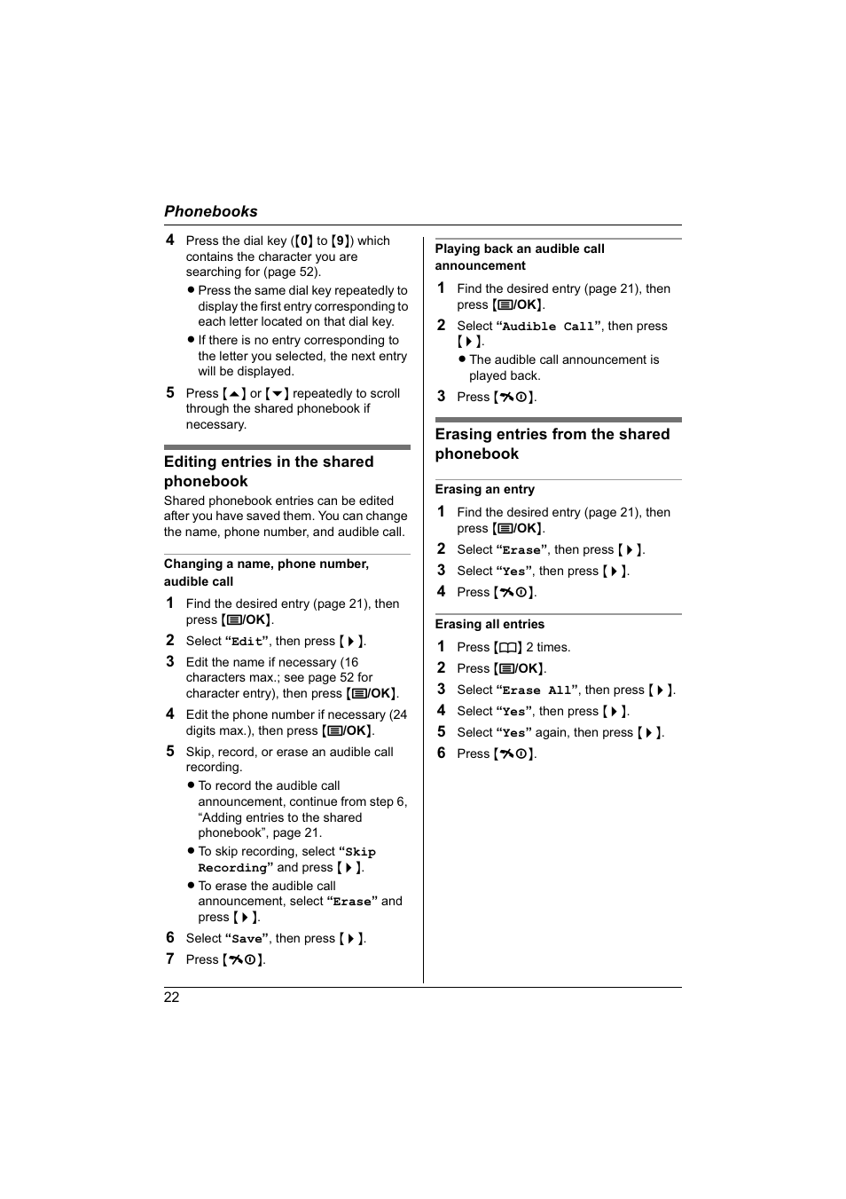 Panasonic KX-TG1840NZ User Manual | Page 22 / 61