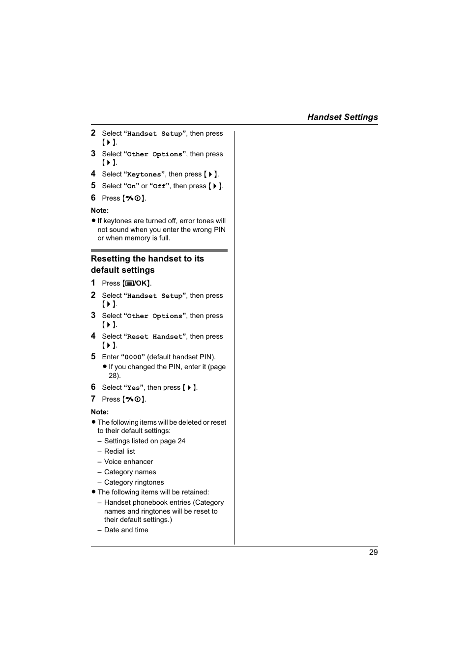 Panasonic KX-TG1840NZ User Manual | Page 29 / 61