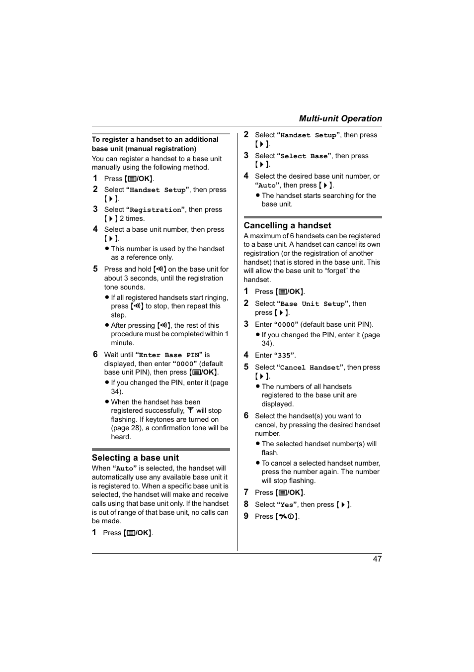 Panasonic KX-TG1840NZ User Manual | Page 47 / 61