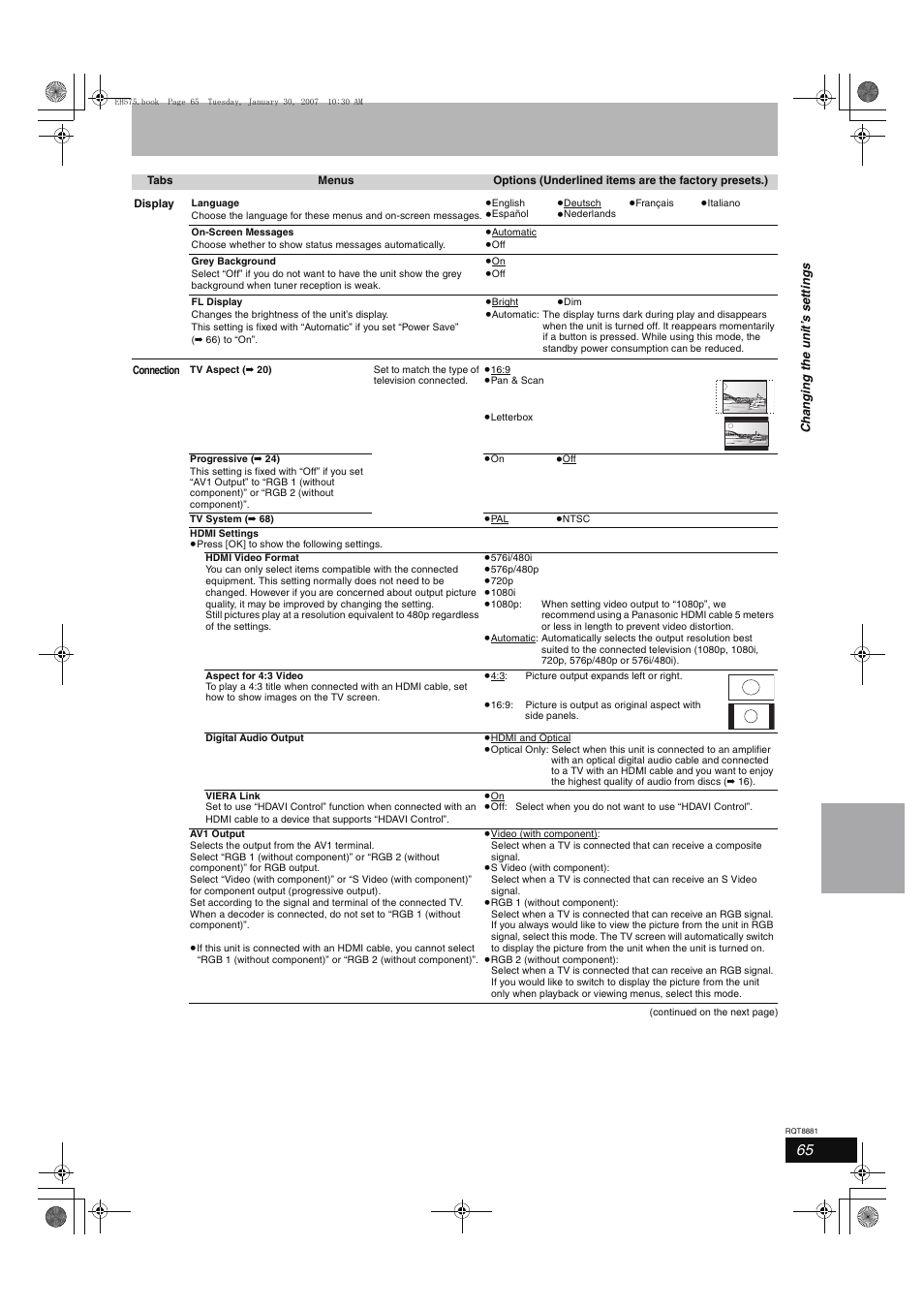 Panasonic DMR-EH575 User Manual | Page 65 / 84