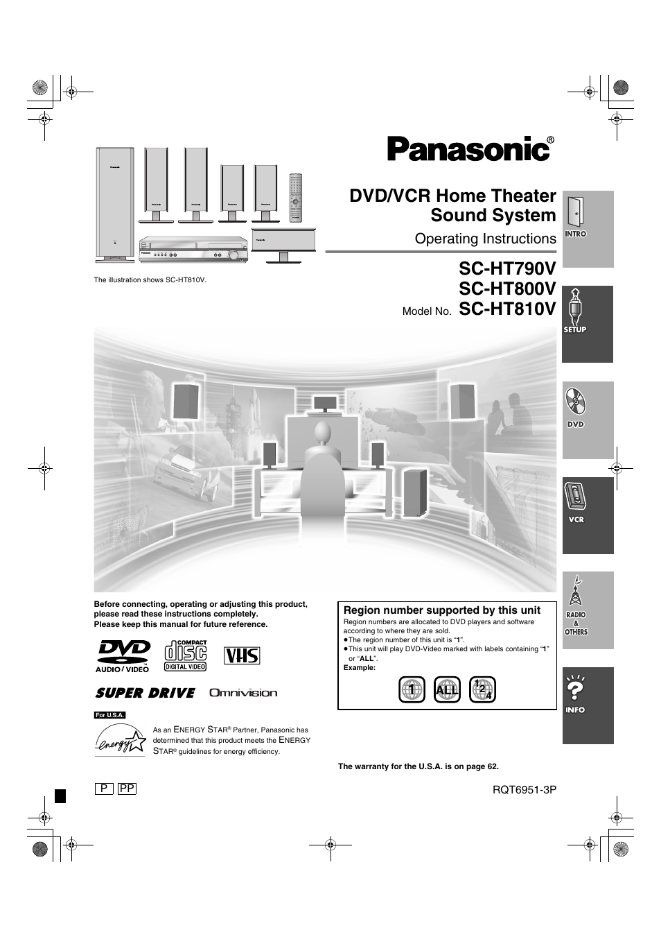 Panasonic SC-HT790V User Manual | 64 pages