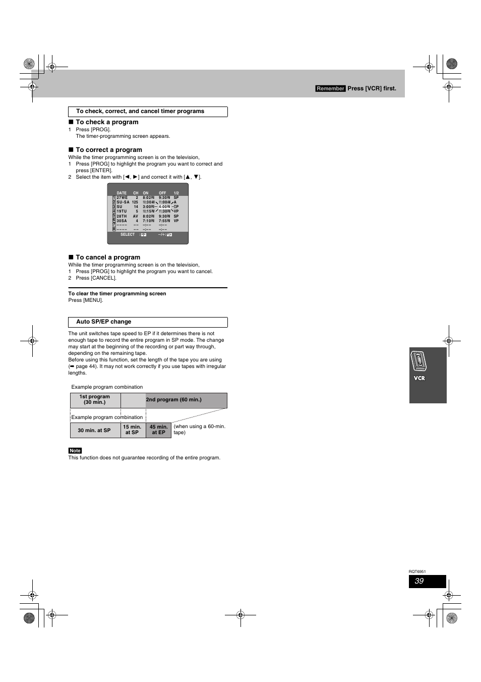 Remember | Panasonic SC-HT790V User Manual | Page 39 / 64