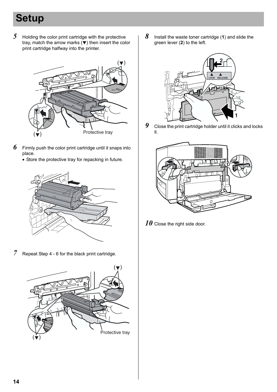Setup | Panasonic KX-CL510 User Manual | Page 14 / 32