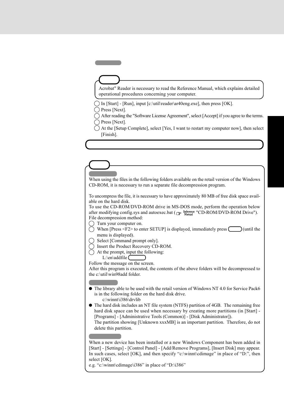 Getting star ted | Panasonic CF-72 Series P User Manual | Page 13 / 36