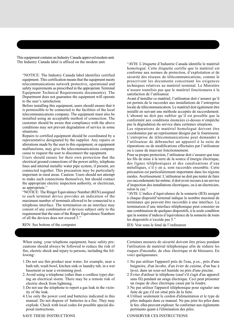 Read me first, For canada, Getting star ted | Panasonic CF-72 Series P User Manual | Page 4 / 36
