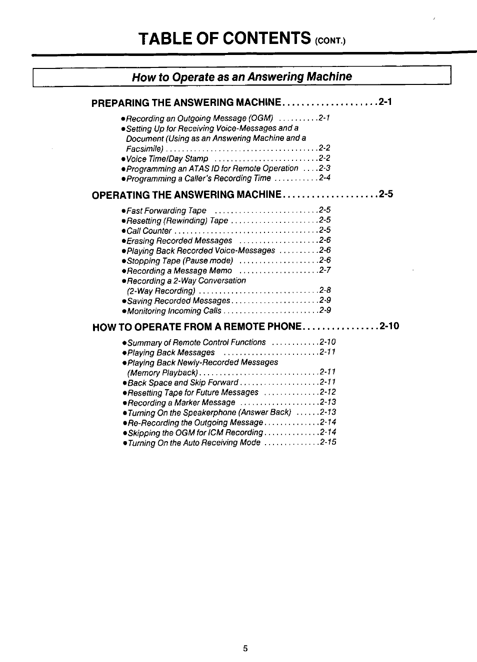 Panasonic KX-F220 User Manual | Page 6 / 132