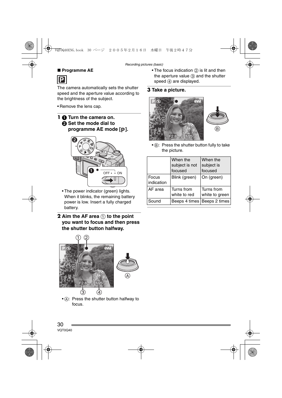 Panasonic DMC-FZ5GN User Manual | Page 30 / 116