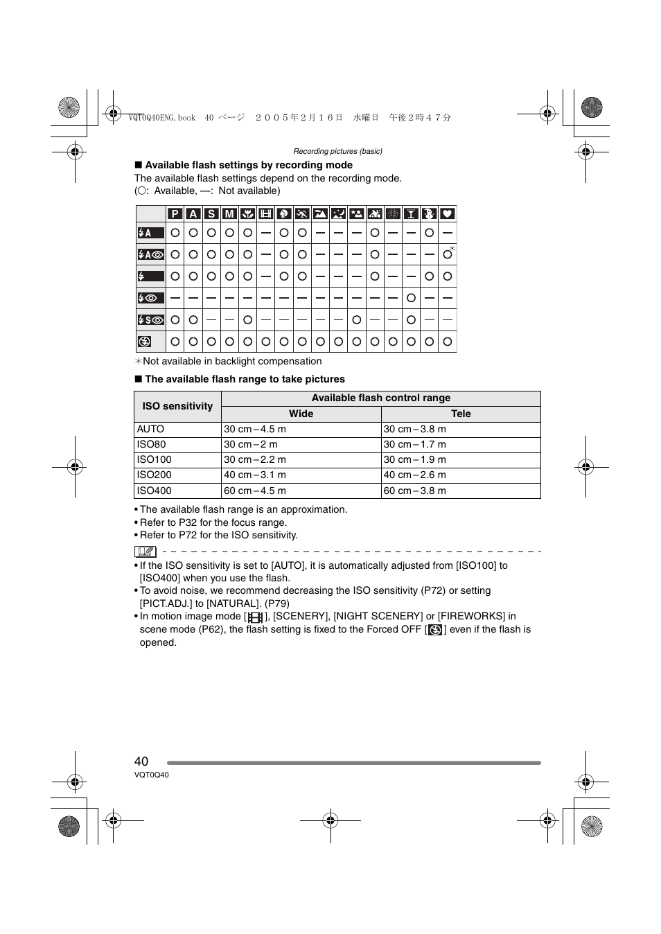 Panasonic DMC-FZ5GN User Manual | Page 40 / 116