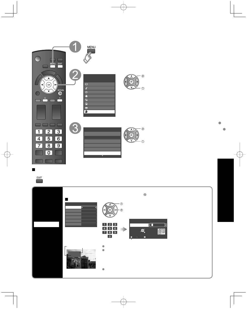 Input labels, Advanced, Display menu select “setup | Select “input labels, Input labels closed caption, Display labels of connected devices | Panasonic TC-L32C12 User Manual | Page 41 / 58