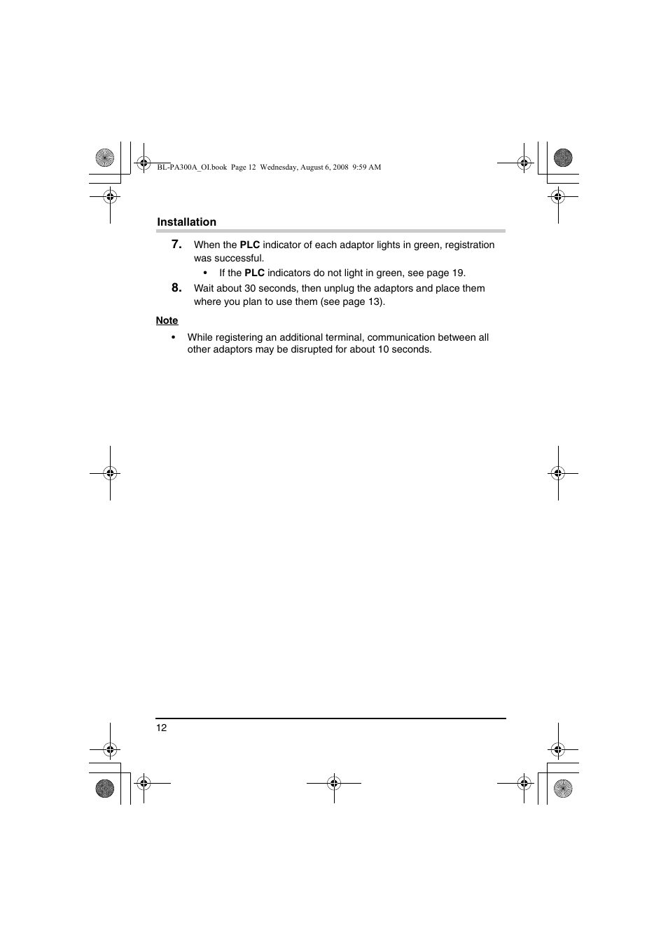 Panasonic BL-PA300A User Manual | Page 12 / 56