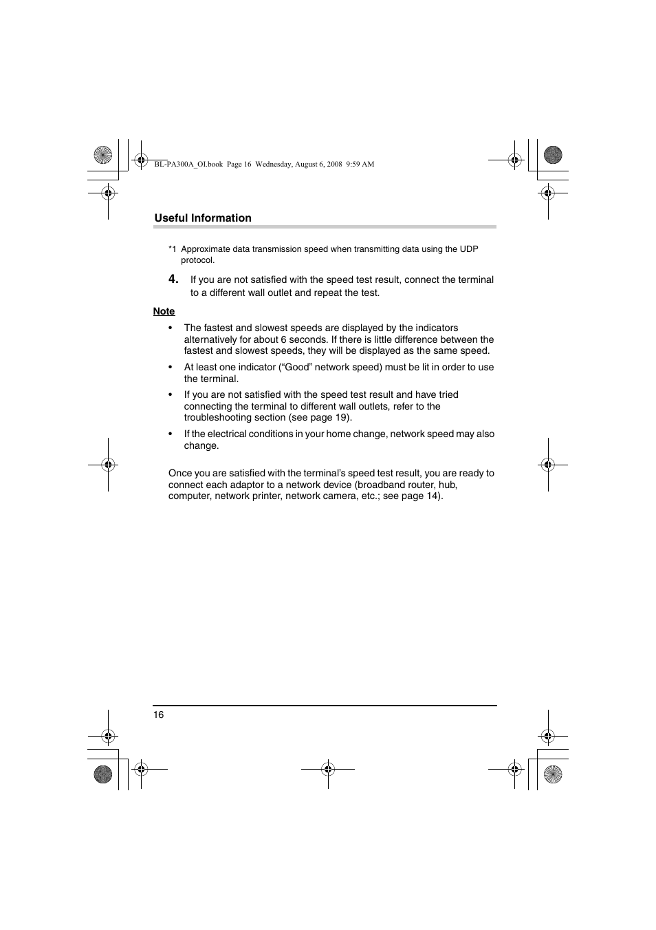 Panasonic BL-PA300A User Manual | Page 16 / 56