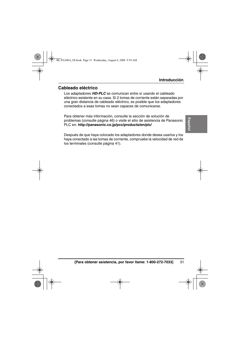 Panasonic BL-PA300A User Manual | Page 31 / 56