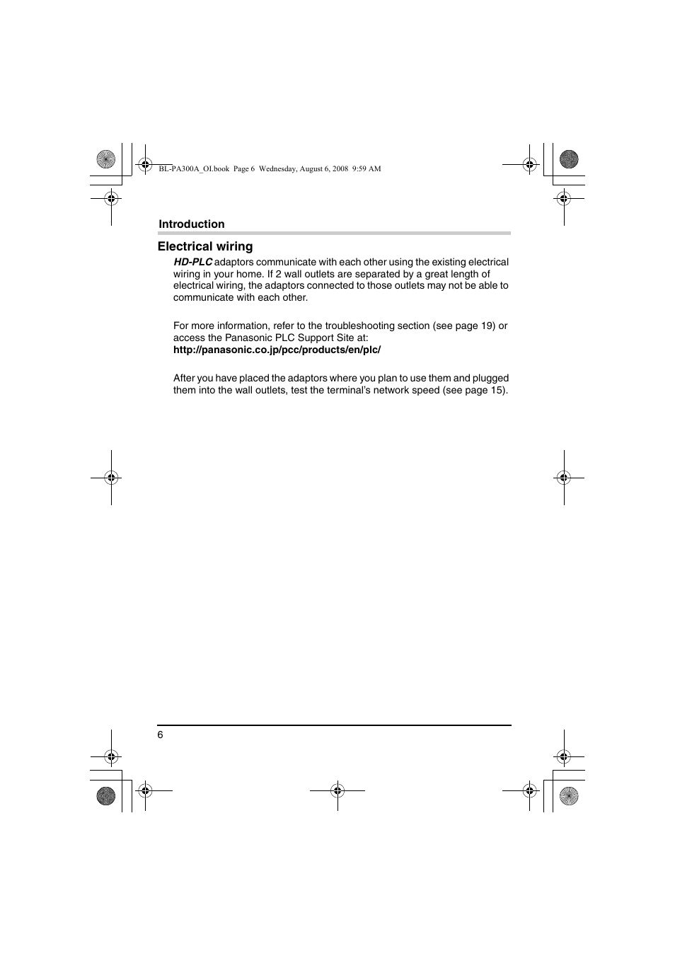 Panasonic BL-PA300A User Manual | Page 6 / 56