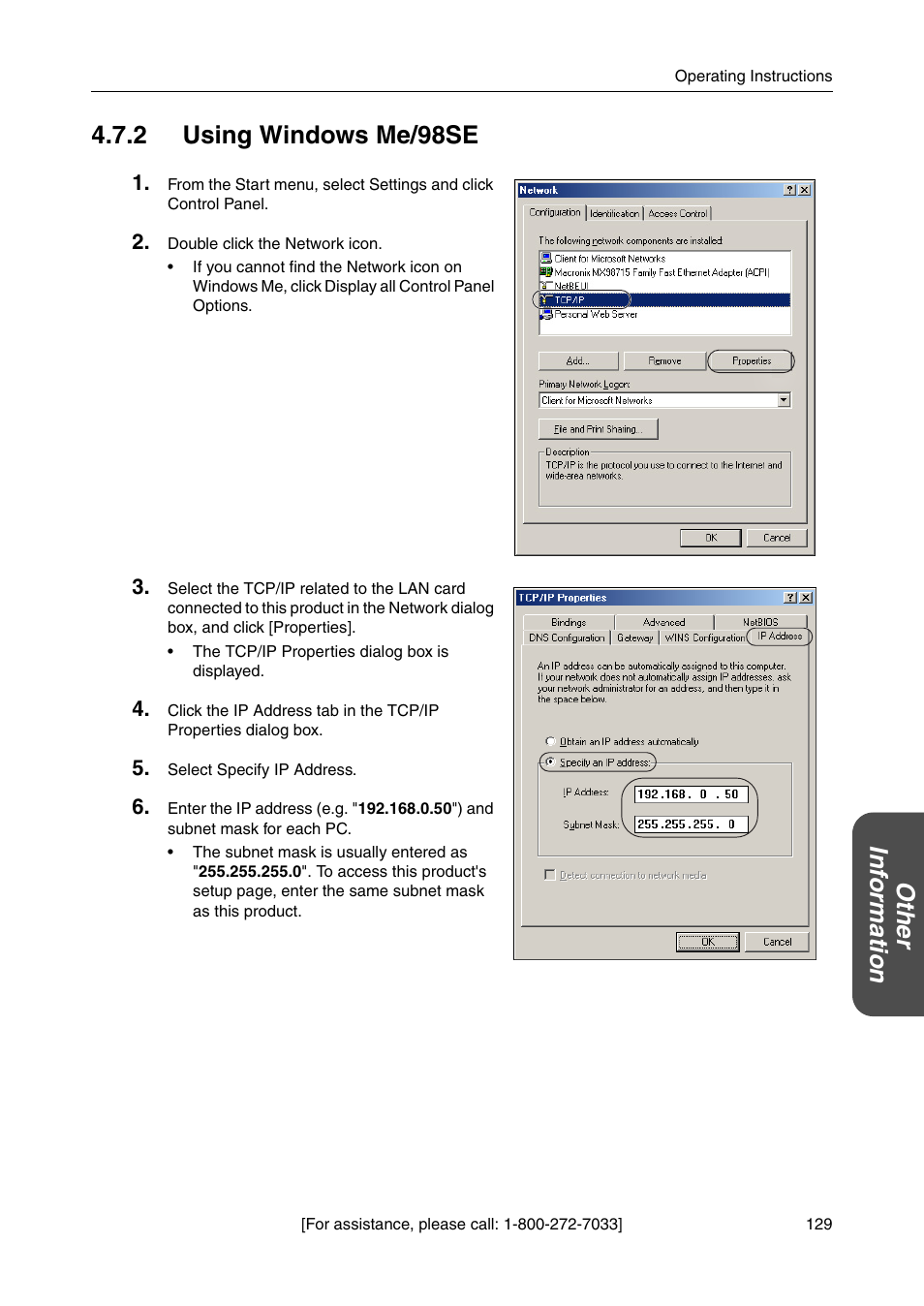 2 using windows me/98se | Panasonic BBHGW700A User Manual | Page 129 / 142