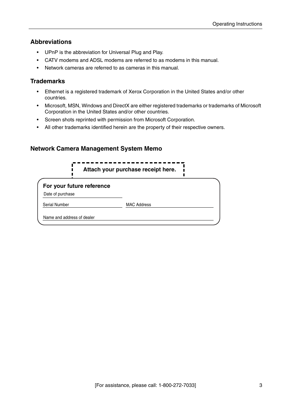 Abbreviations, Trademarks | Panasonic BBHGW700A User Manual | Page 3 / 142