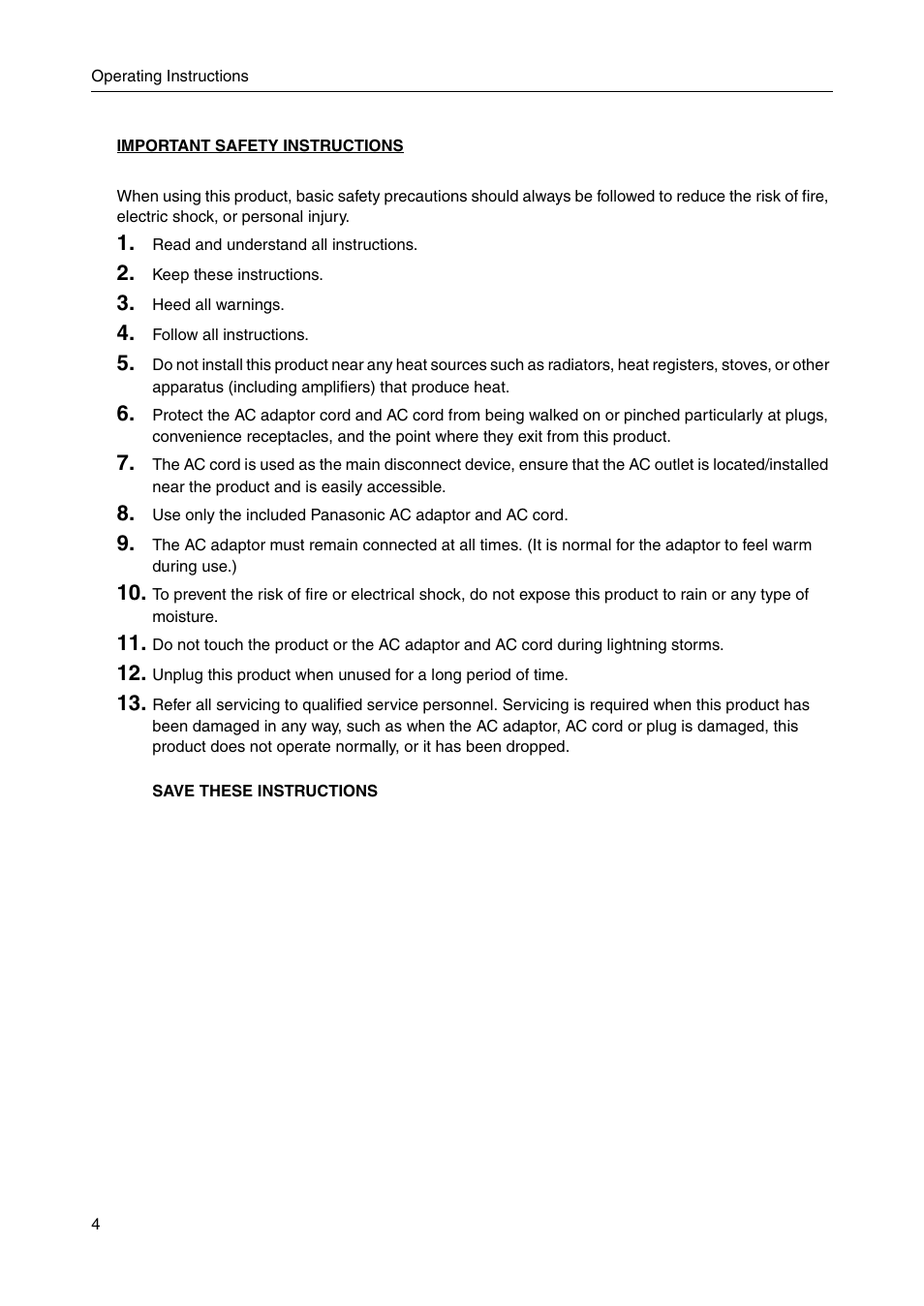 Panasonic BBHGW700A User Manual | Page 4 / 142