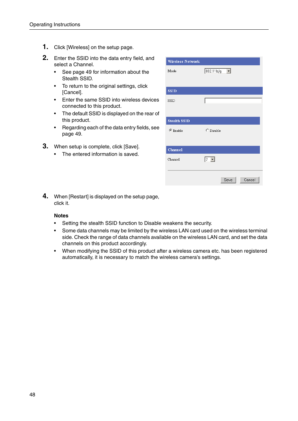 Panasonic BBHGW700A User Manual | Page 48 / 142