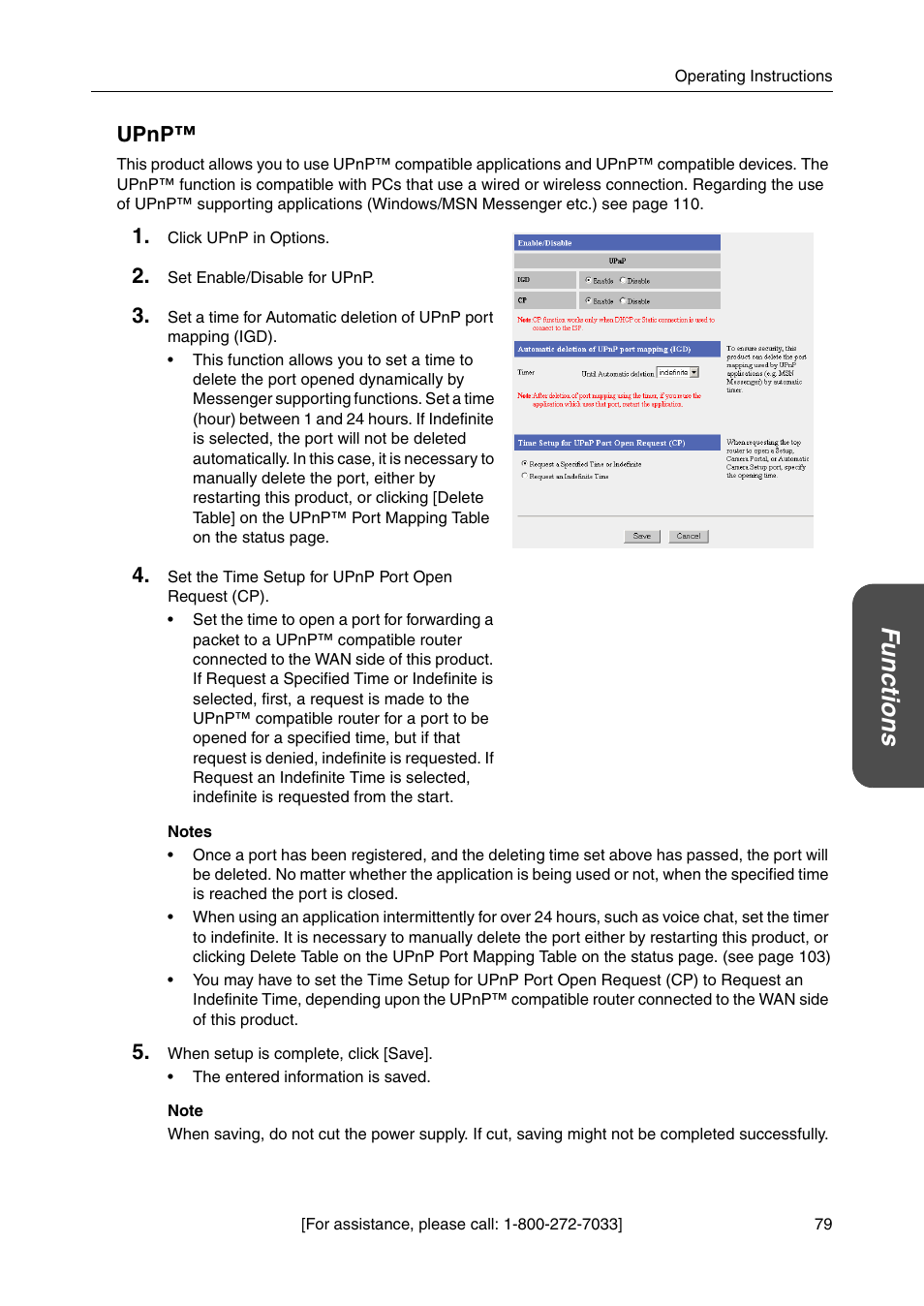 Upnp, Functions | Panasonic BBHGW700A User Manual | Page 79 / 142