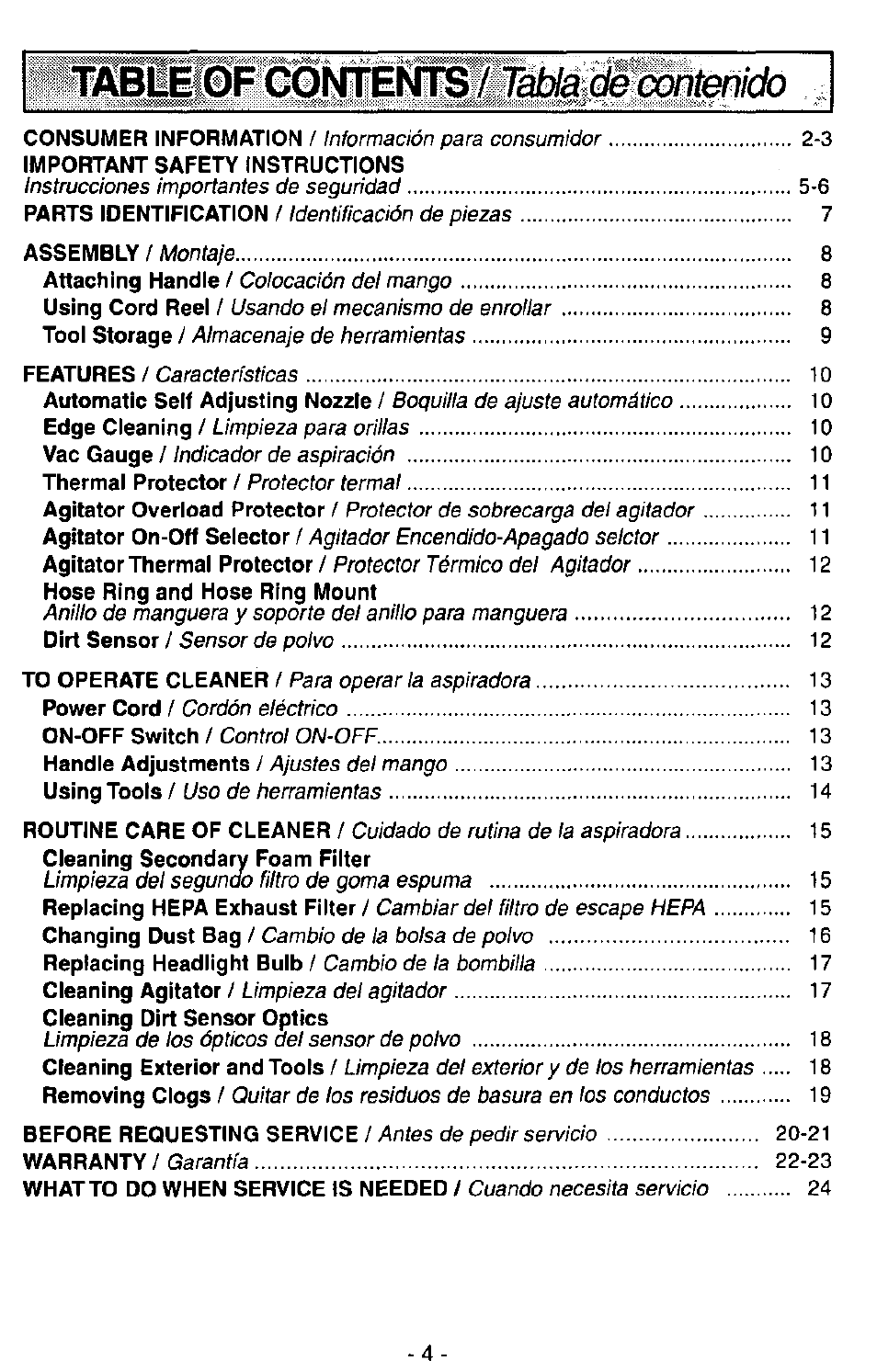 Wmmibfcomemsttatíáw | Panasonic MC-V7407D User Manual | Page 4 / 24