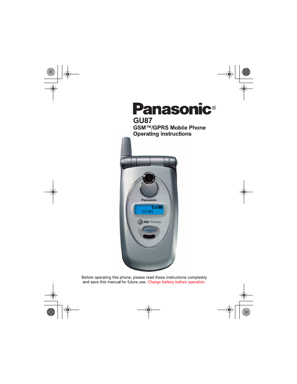 Panasonic GU87 User Manual | 112 pages