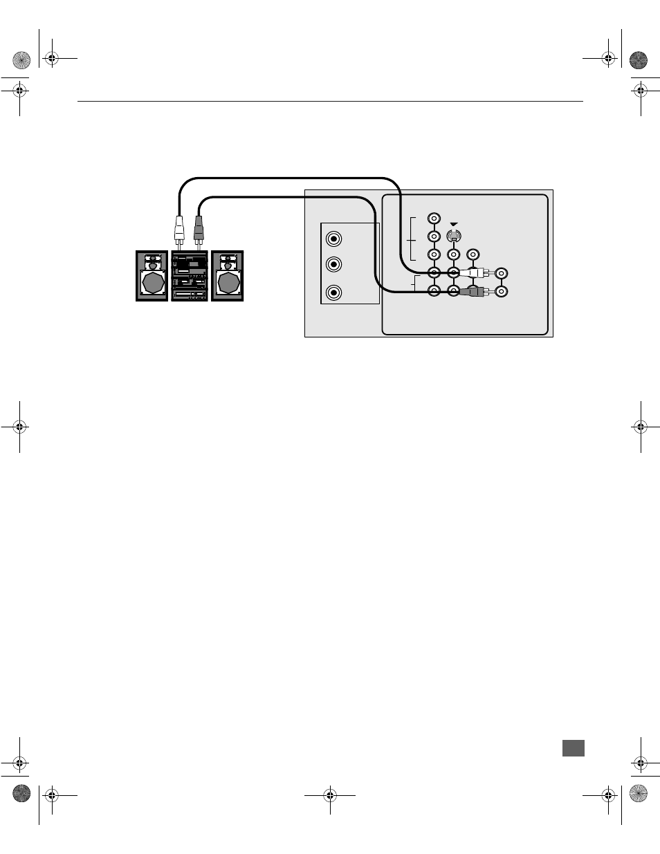 Operacion de imagen en imagen con 1 sintonizador, Conexiones de equipo opcional (cont.), Nstalación | Conexión del amplificador de sonido (to audio amp), Ajustes de sonido (audio) | Panasonic PT-61D31V User Manual | Page 35 / 50