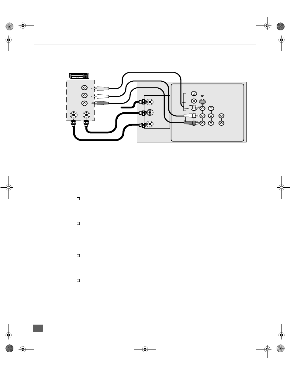 Optional equipment connections, Vcr connection, Nstallation | Viewing a television program procedure, Viewing a video procedure, Recording a television program procedure | Panasonic PT-61D31V User Manual | Page 7 / 50