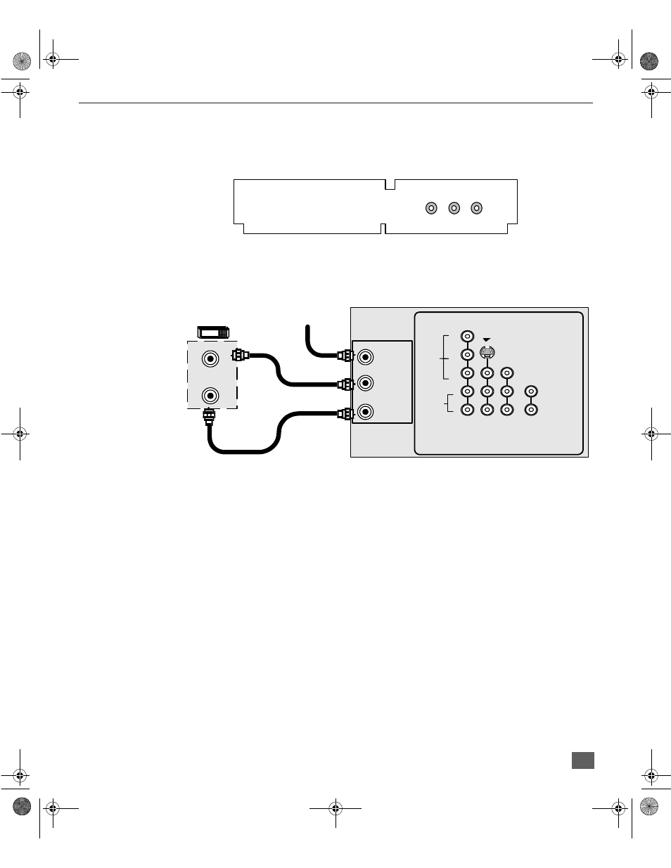 Cable box connection, Optional equipment connections (cont.), Nstallation | Panasonic PT-61D31V User Manual | Page 8 / 50