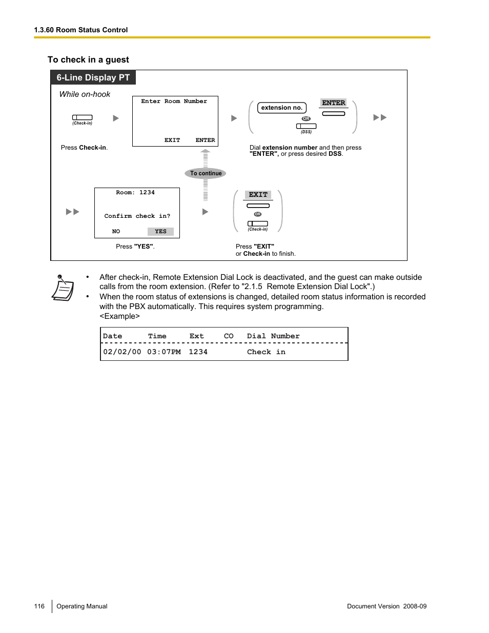 Line display pt | Panasonic KX-NCP500 User Manual | Page 116 / 210