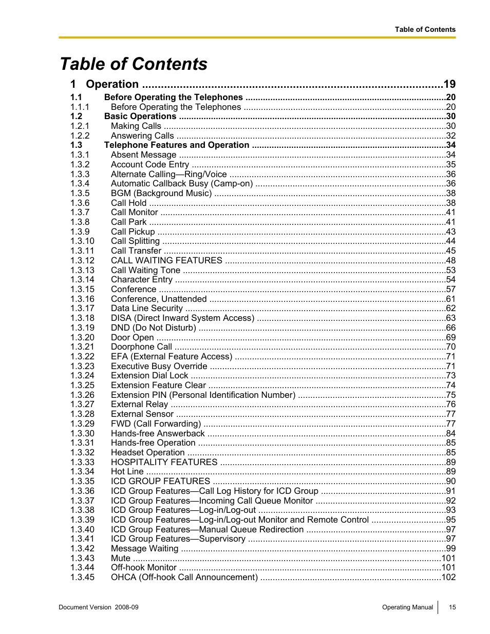 Panasonic KX-NCP500 User Manual | Page 15 / 210
