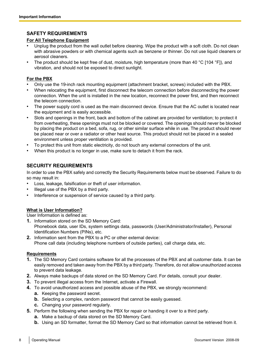 Panasonic KX-NCP500 User Manual | Page 8 / 210