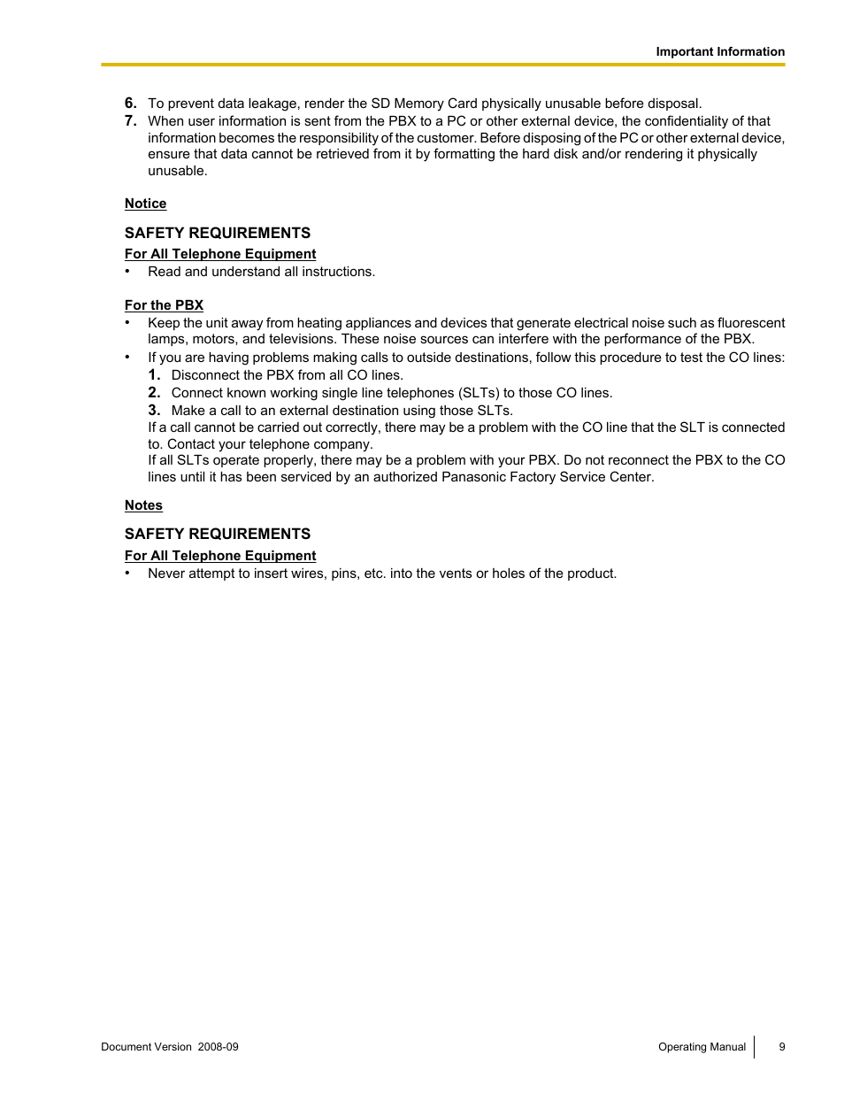 Panasonic KX-NCP500 User Manual | Page 9 / 210