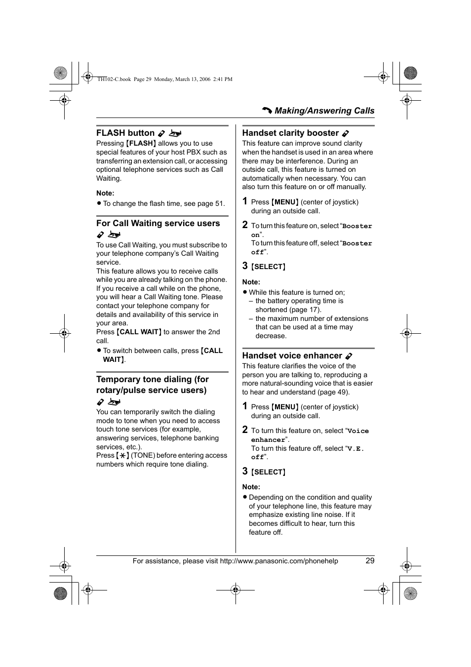 Panasonic KX-TH102-C User Manual | Page 29 / 100