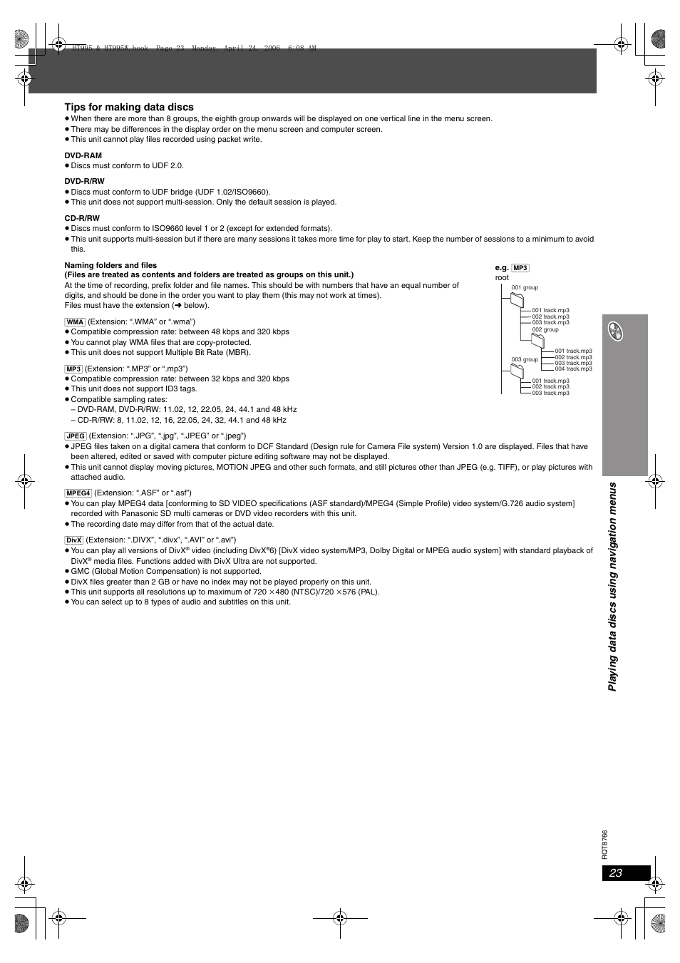 Panasonic SC-HT995W User Manual | Page 23 / 48