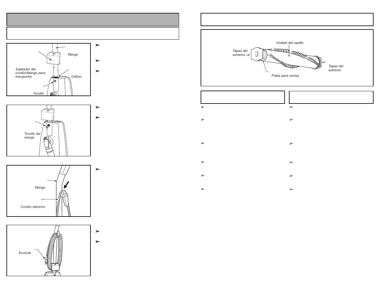 Assembly, Attaching handle | Panasonic MC-UG581 User Manual | Page 12 / 44