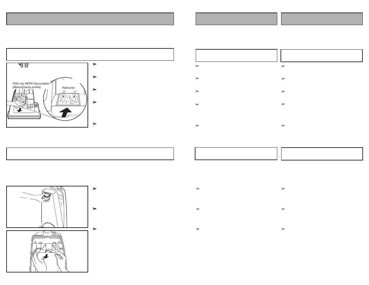 Routine care of vacuum cleaner, Changing dust bag, Replacing secondary hepa filter | Panasonic MC-UG581 User Manual | Page 23 / 44