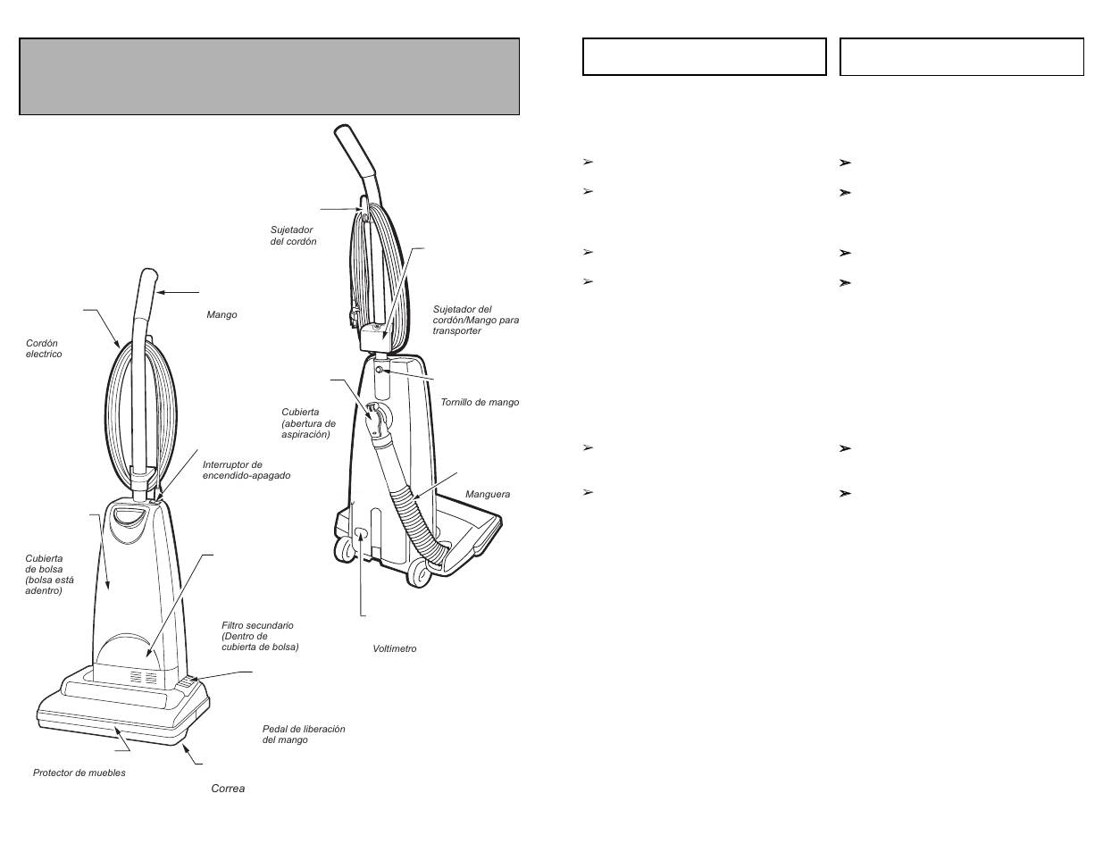 Parts identification, Nomenclature identificación de piezas | Panasonic MC-UG581 User Manual | Page 35 / 44