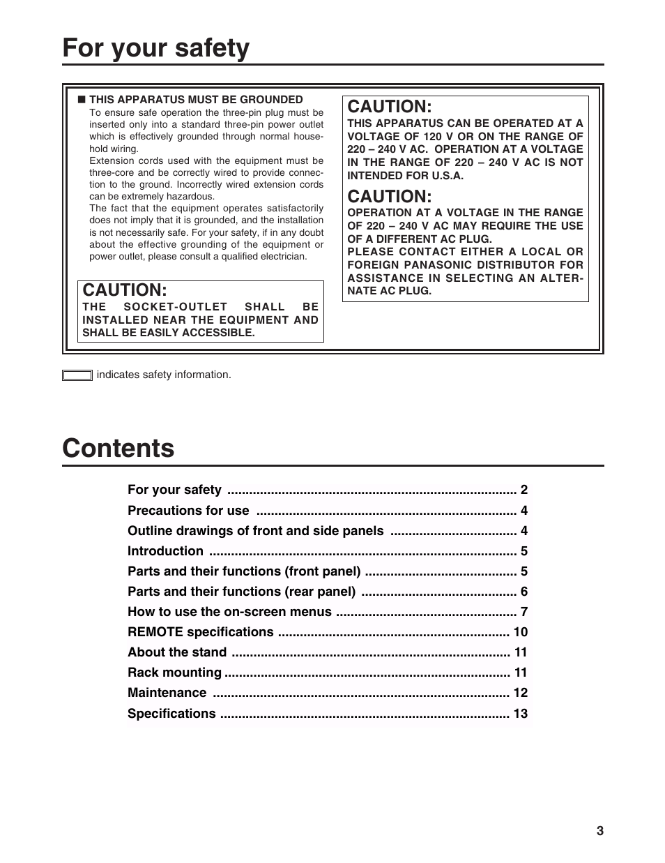 Panasonic BT-LS1400P User Manual | Page 3 / 16