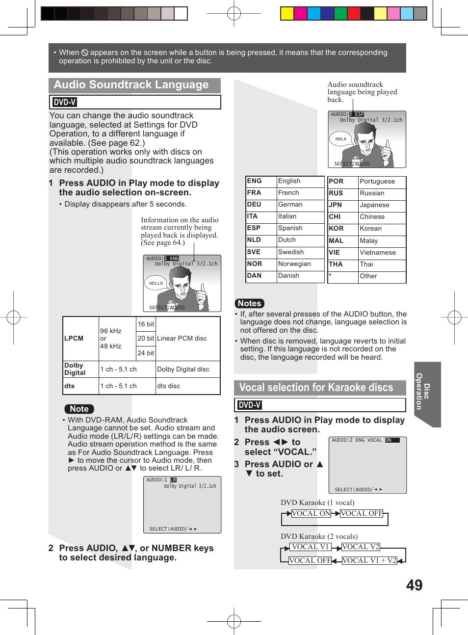 Panasonic PV-DM2794 User Manual | Page 49 / 84