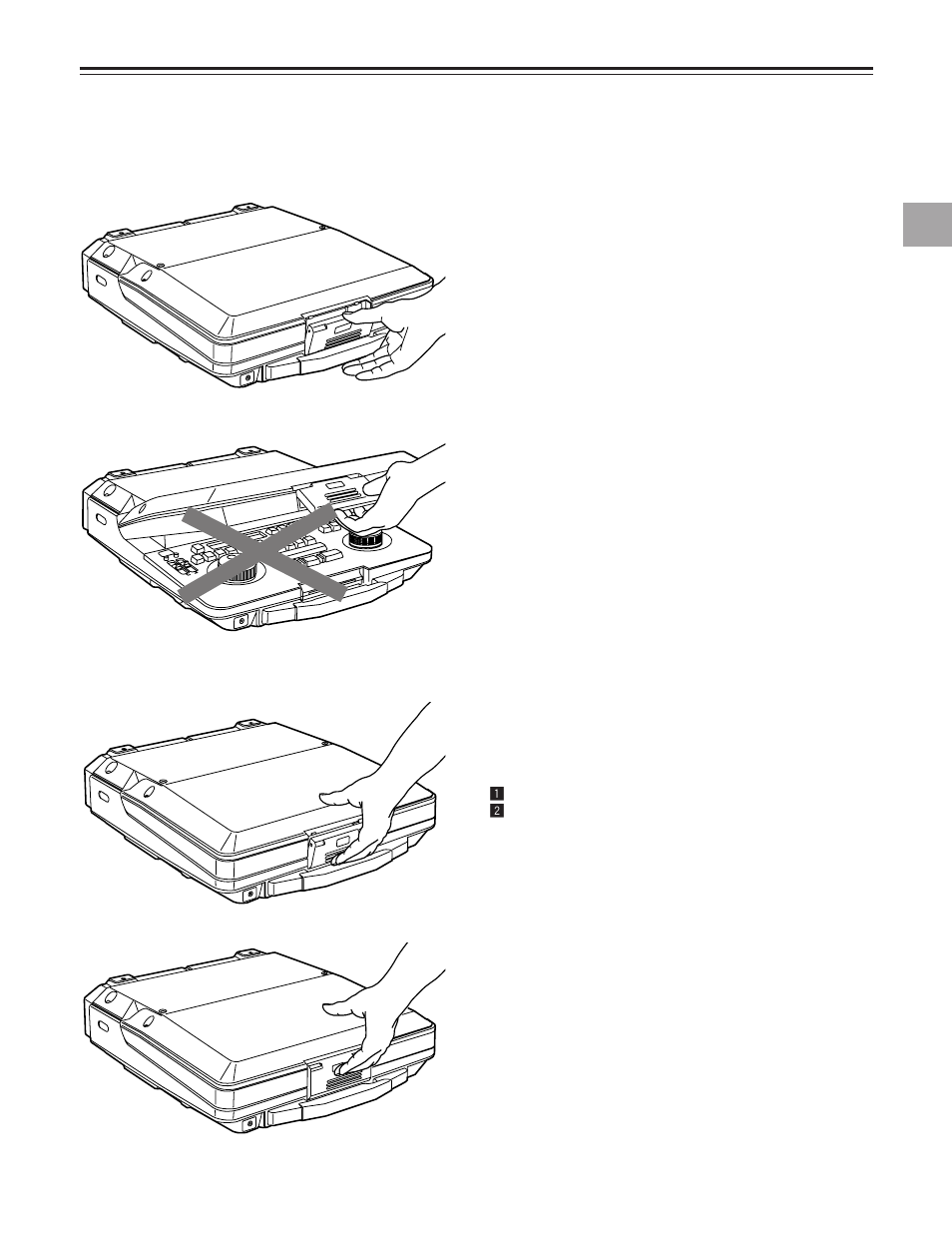 Opening and closing the laptop | Panasonic AJ-LT85P User Manual | Page 15 / 76