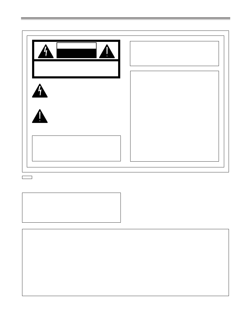 For your safety, Caution, Warning | Important | Panasonic AJ-LT85P User Manual | Page 2 / 76