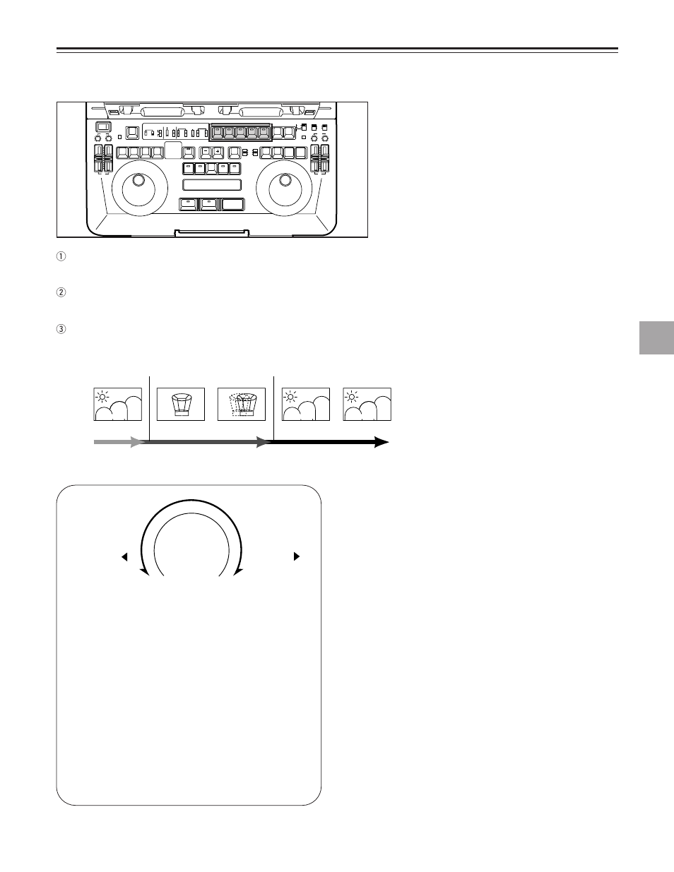 Cut editing procedure, Edit mode selection, Search dial | Recorer’s image player’s image recorer’s image | Panasonic AJ-LT85P User Manual | Page 39 / 76