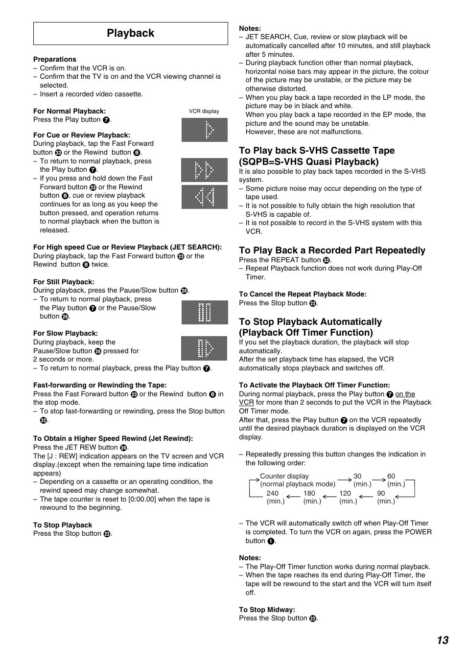 13 playback | Panasonic NV-FJ630AM User Manual | Page 13 / 24