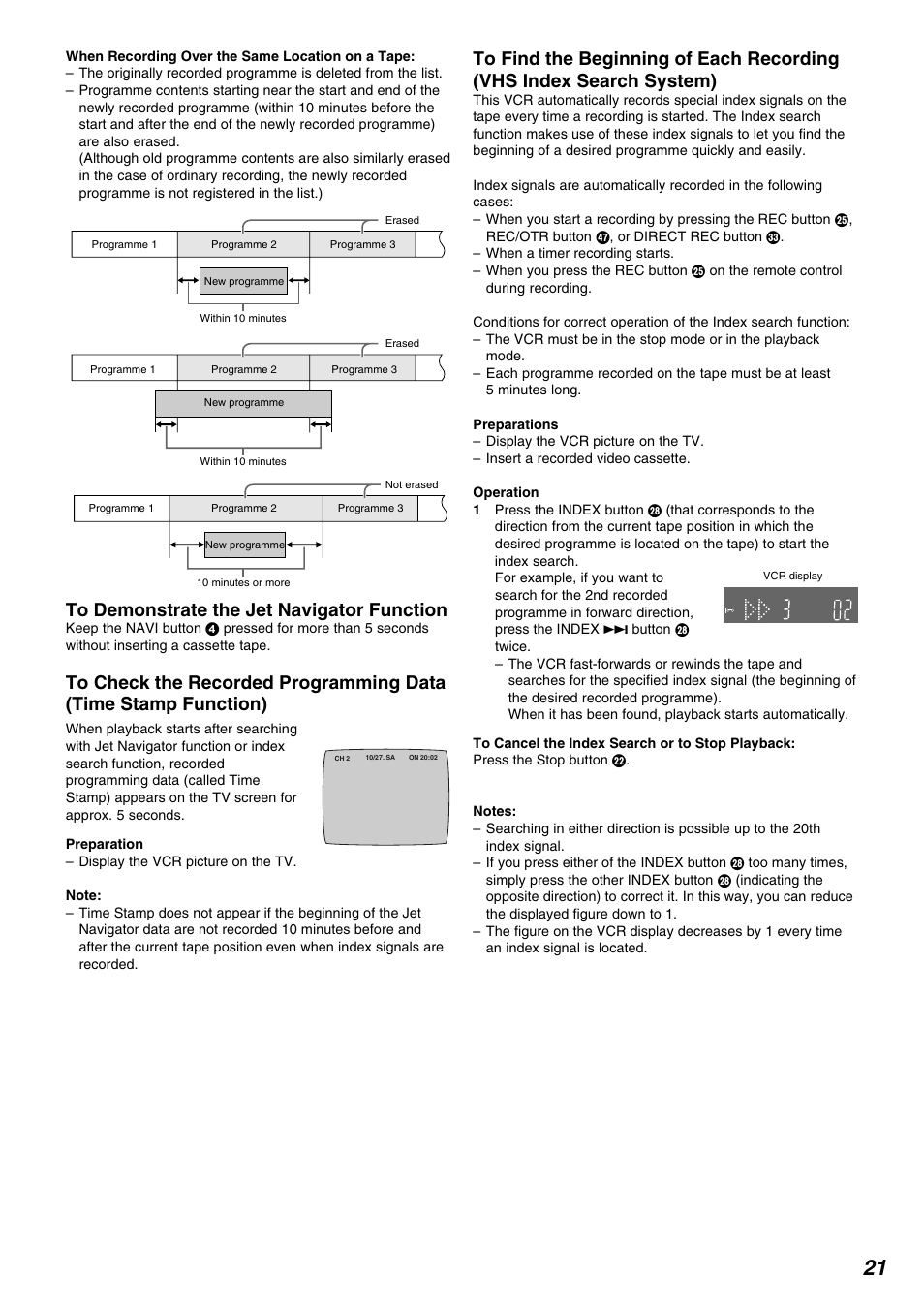 Panasonic NV-FJ630AM User Manual | Page 21 / 24